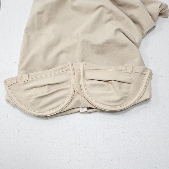 Victorias Secret Shapewear Womens Size Medium Girdle Beige Nude Nylon Spandex - Picture 3 of 9